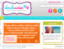 Tablet Screenshot of doulawise.com